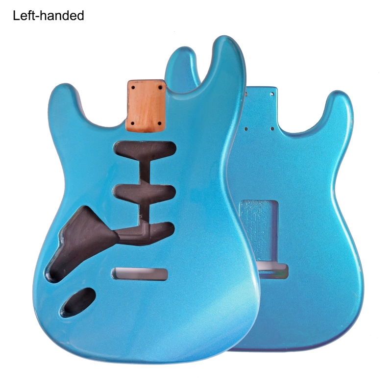 Left-handed American Alder Electric Guitar Body Stratocaster SSS Lake Placid Blue Color