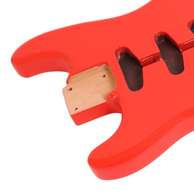 Left-handed American Alder Electric Guitar Body Stratocaster SSS Festa Red Color