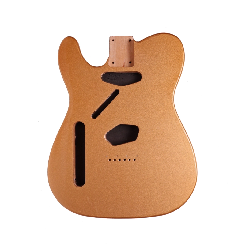 Left-handed American Alder Electric Guitar Body Telecaster SS Shoreline Gold Color