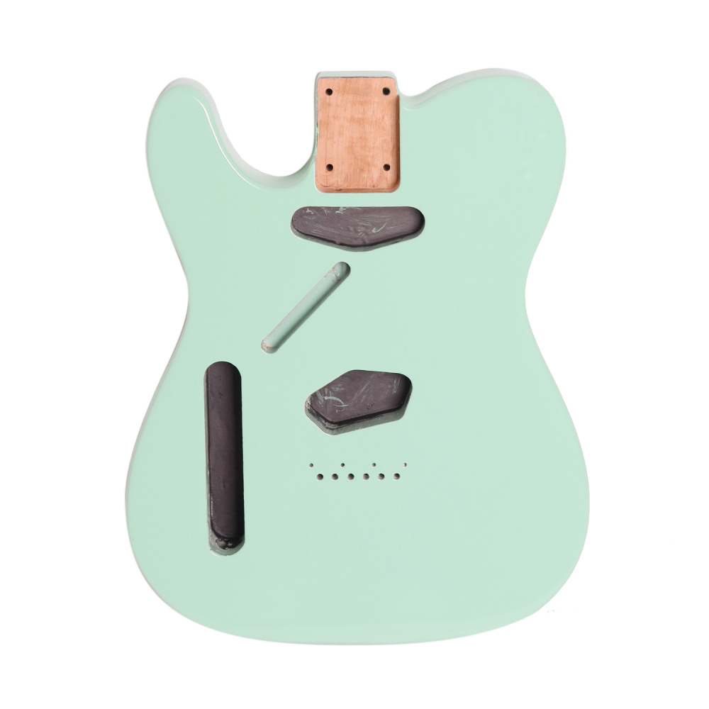 Left-handed American Alder Electric Guitar Body Telecaster SS Surf Green Color