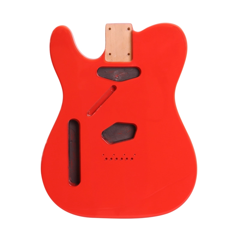 Left-handed American Alder Electric Guitar Body Telecaster SS Festa Red Color