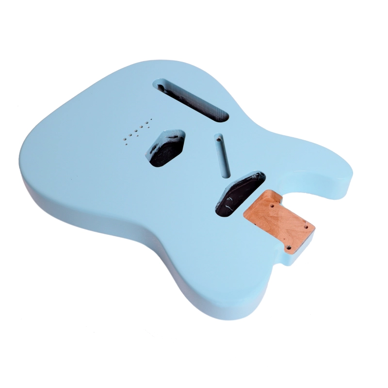 Left-handed American Alder Electric Guitar Body Telecaster SS Sonic Blue Color