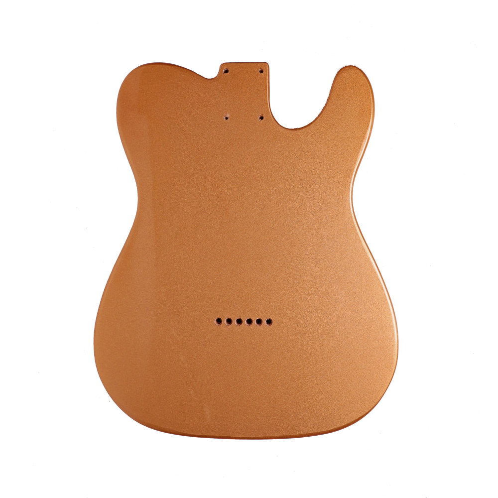 Left-handed American Alder Electric Guitar Body Telecaster SS Shoreline Gold Color