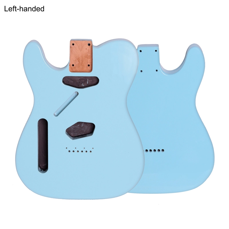 Left-handed American Alder Electric Guitar Body Telecaster SS Sonic Blue Color