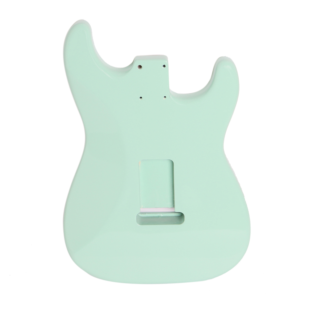Left-handed American Alder Electric Guitar Body Stratocaster SSS Surf Green Color