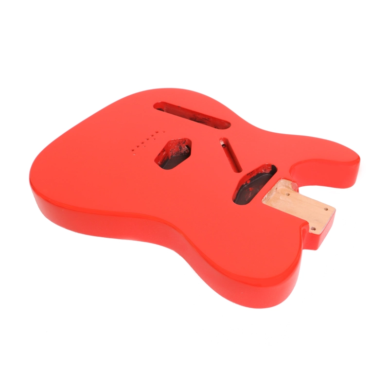 Left-handed American Alder Electric Guitar Body Telecaster SS Festa Red Color