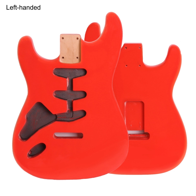 Left-handed American Alder Electric Guitar Body Stratocaster SSS Festa Red Color