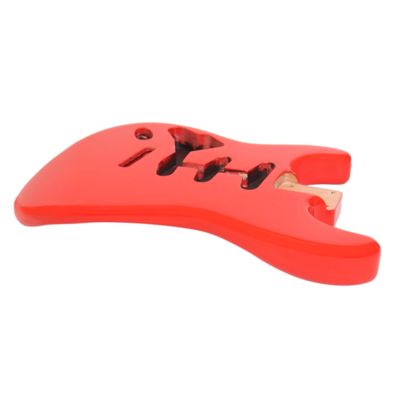 Left-handed American Alder Electric Guitar Body Stratocaster SSS Festa Red Color