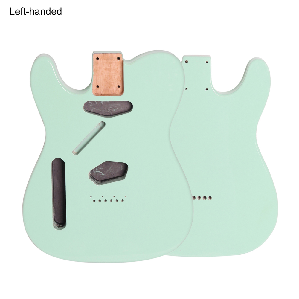 Left-handed American Alder Electric Guitar Body Telecaster SS Surf Green Color