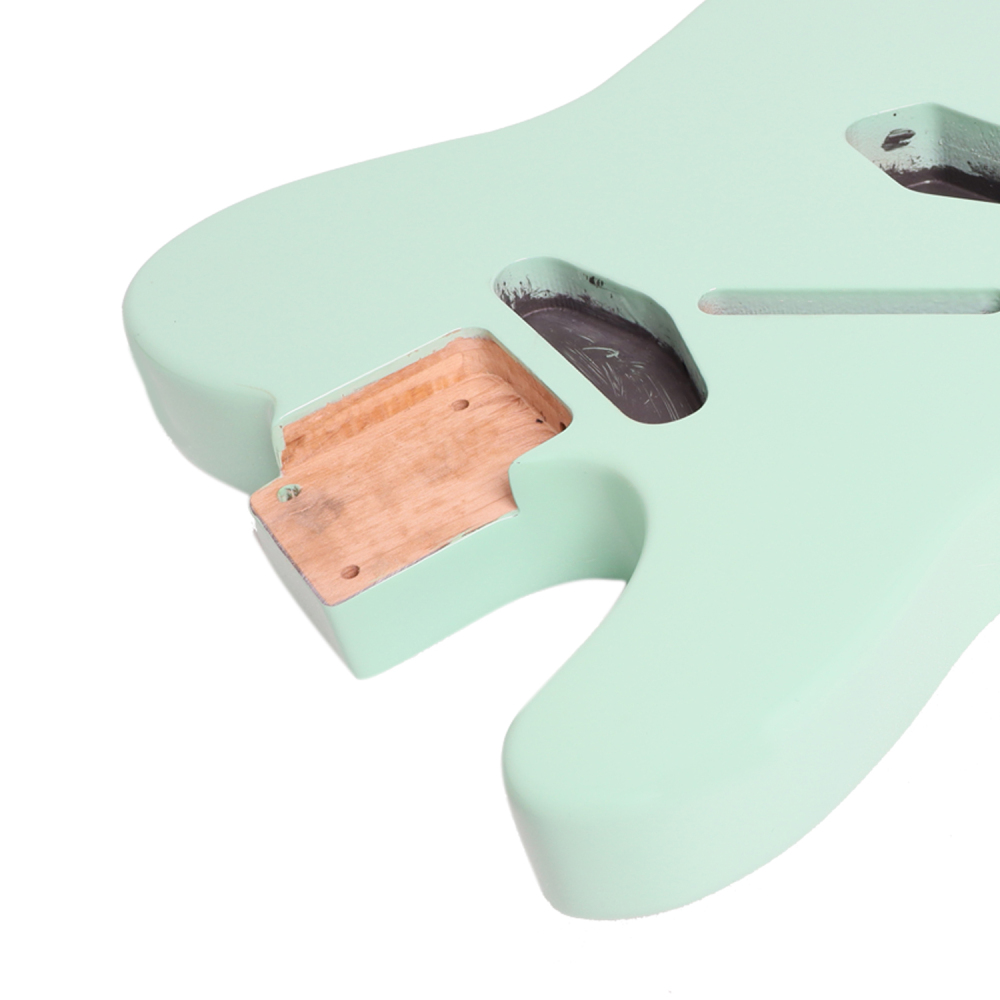 Left-handed American Alder Electric Guitar Body Telecaster SS Surf Green Color