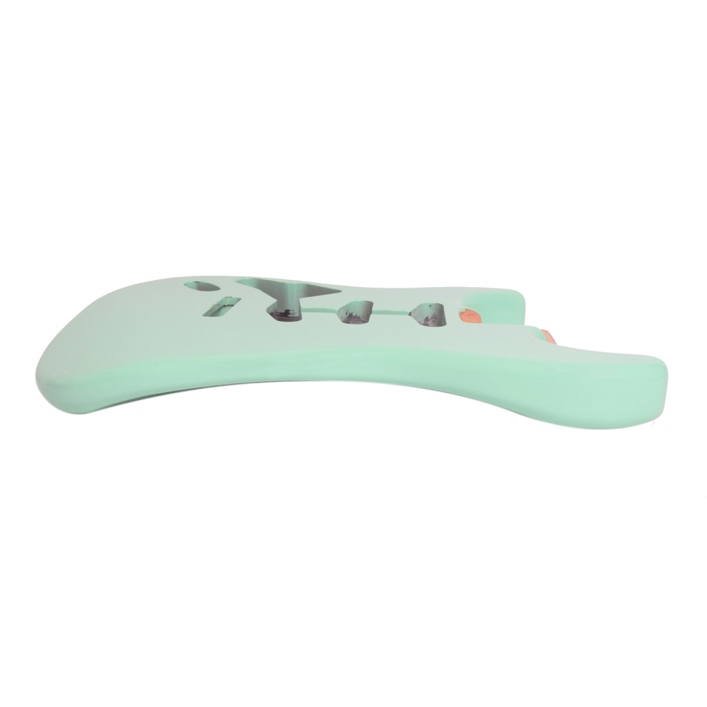 Left-handed American Alder Electric Guitar Body Stratocaster SSS Surf Green Color
