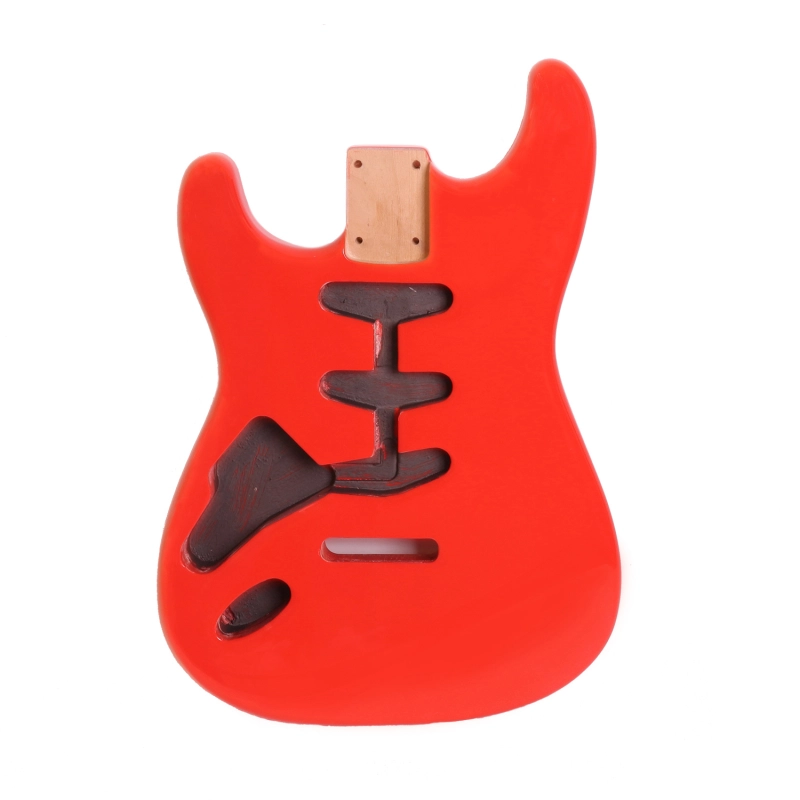 Left-handed American Alder Electric Guitar Body Stratocaster SSS Festa Red Color
