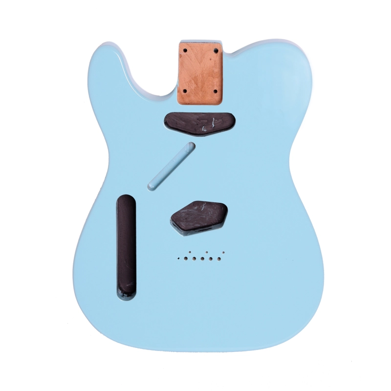 Left-handed American Alder Electric Guitar Body Telecaster SS Sonic Blue Color