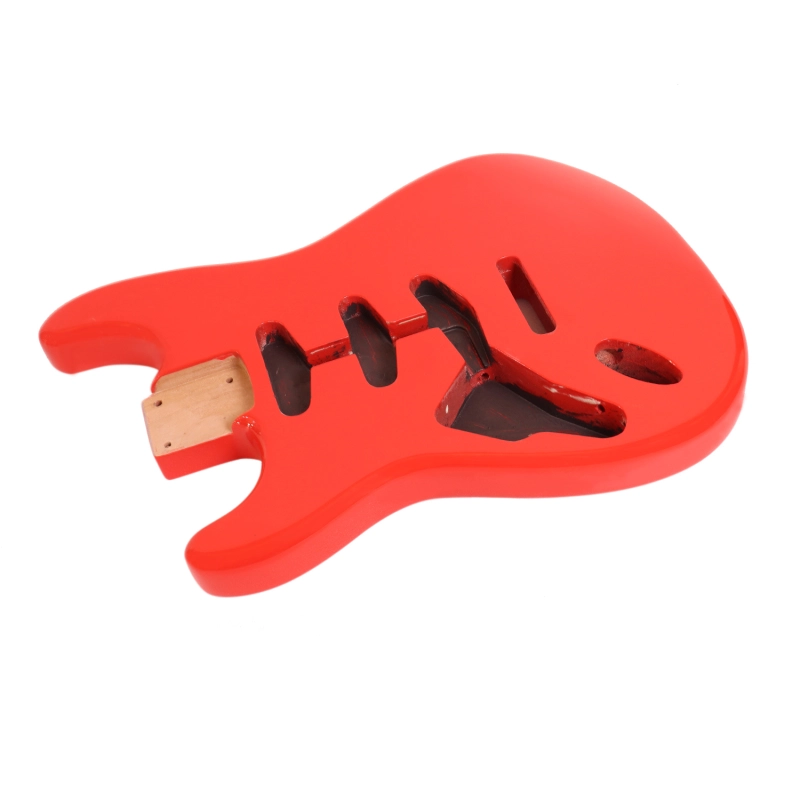 Left-handed American Alder Electric Guitar Body Stratocaster SSS Festa Red Color