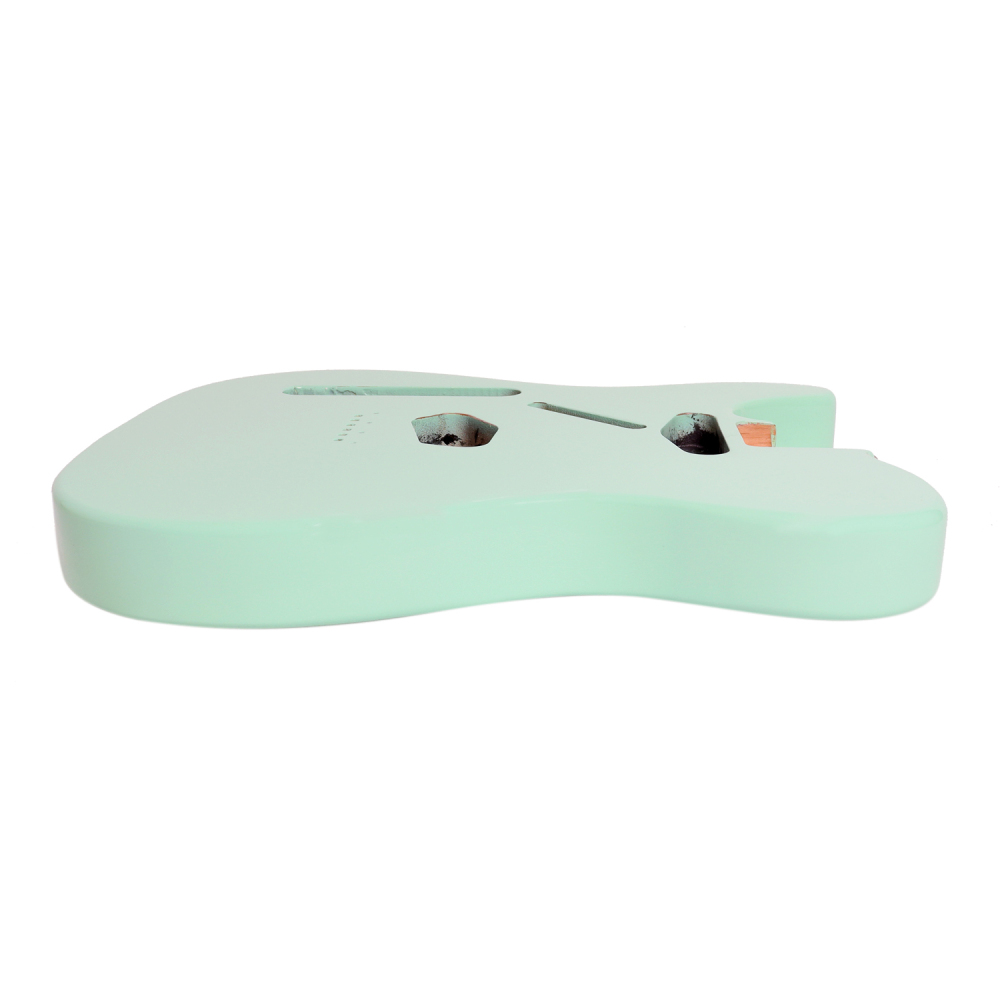 Left-handed American Alder Electric Guitar Body Telecaster SS Surf Green Color