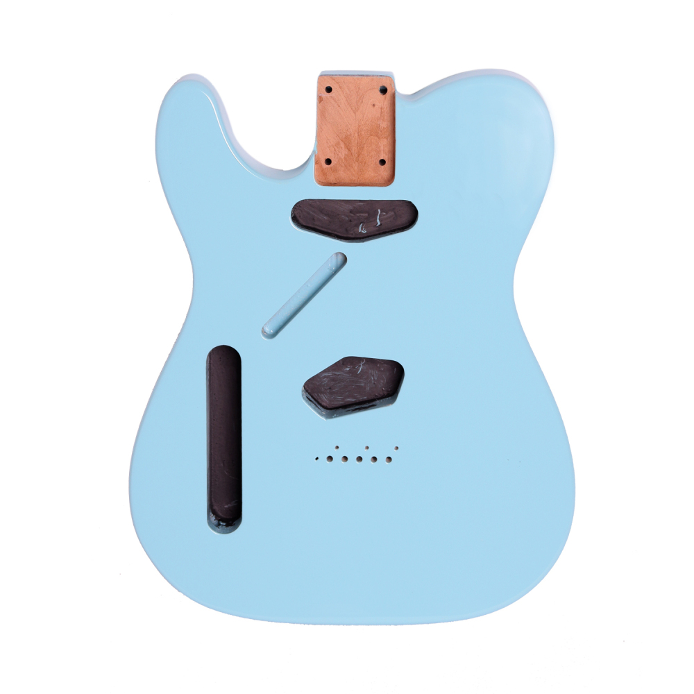 Left-handed American Alder Electric Guitar Body Telecaster SS Sonic Blue Color