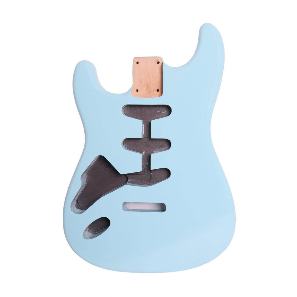 Left-handed American Alder Electric Guitar Body Stratocaster SSS Sonic Blue Color