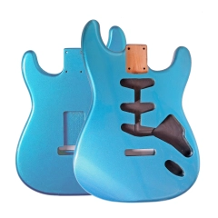 Roasted Poplar Electric Guitar Body Stratocaster SSS Lake Placid Blue Color