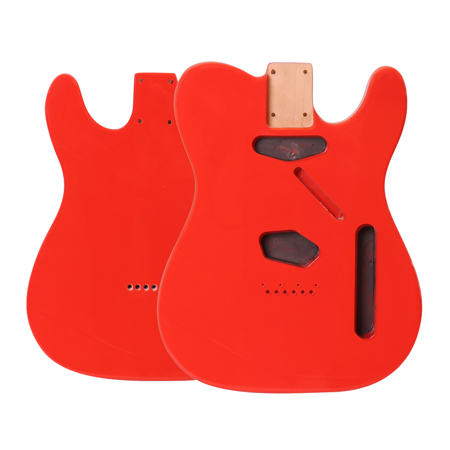 Roasted Poplar Electric Guitar Body Telecaster SS Festa Red Color