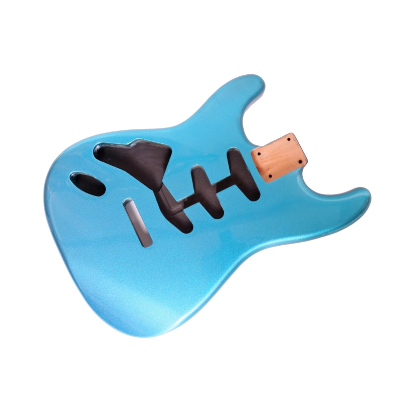 Left-handed American Alder Electric Guitar Body Stratocaster SSS Lake Placid Blue Color