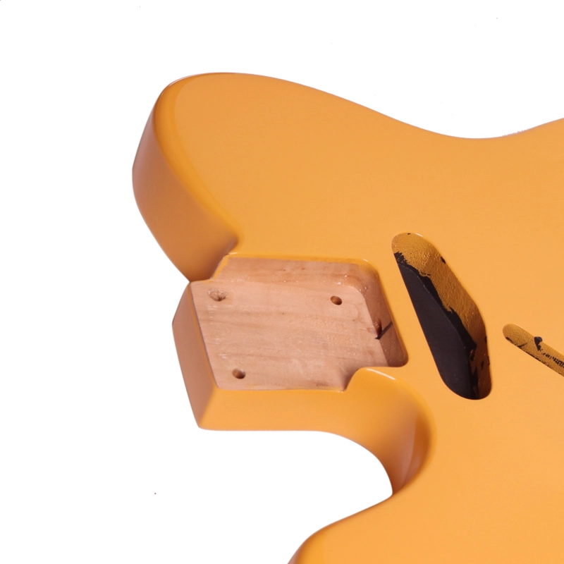 Left-handed American Alder Electric Guitar Body Telecaster SS Buttersctoch Color