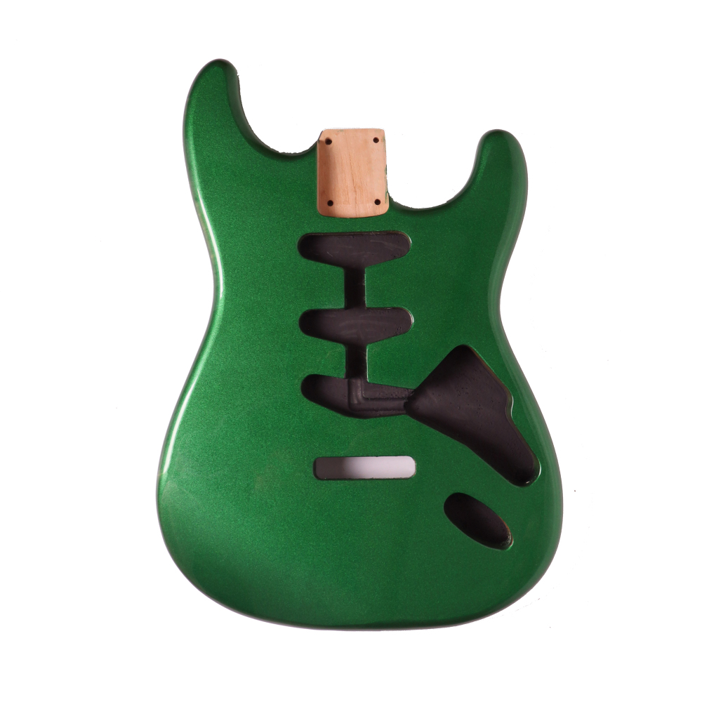 American Alder Electric Guitar Body Stratocaster SSS Sherwood Green Color