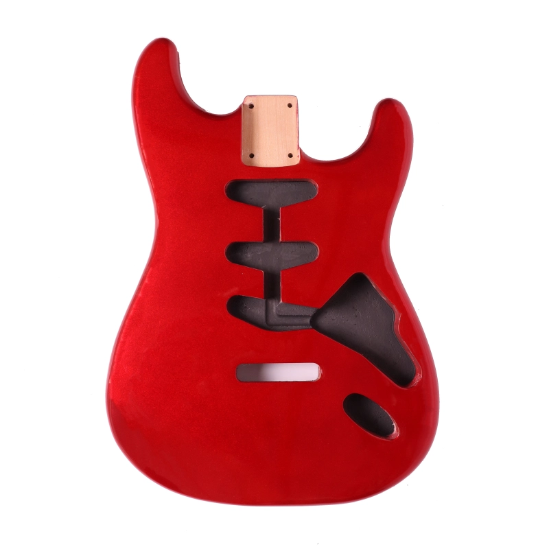 American Alder Electric Guitar Body Stratocaster SSS Candy Apple Red Color