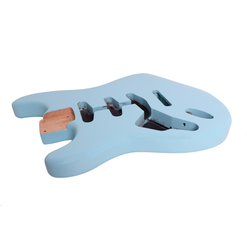 Left-handed American Alder Electric Guitar Body Stratocaster SSS Sonic Blue Color