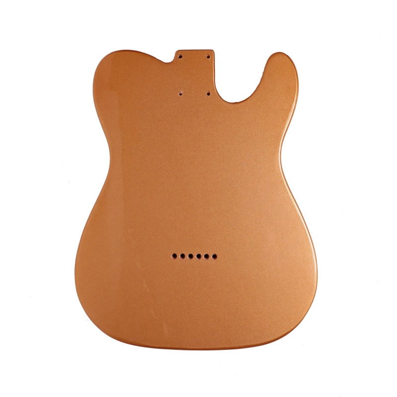 Left-handed American Alder Electric Guitar Body Telecaster SS Shoreline Gold Color
