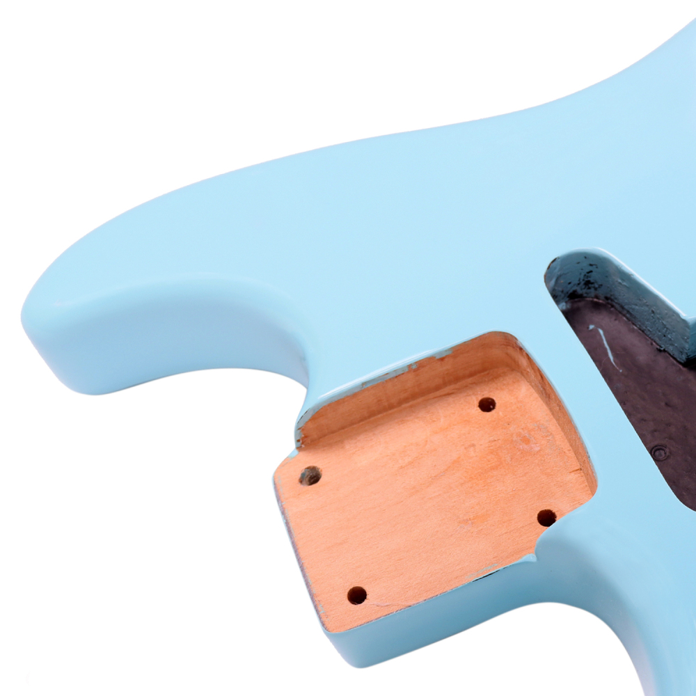 Left-handed American Alder Electric Guitar Body Stratocaster SSS Sonic Blue Color