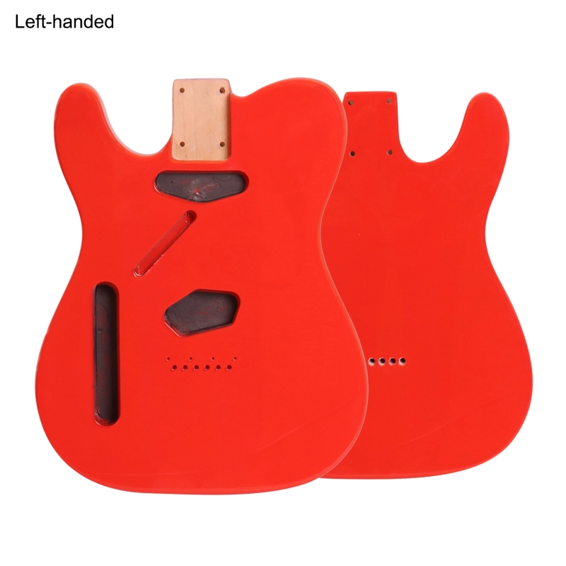 Left-handed American Alder Electric Guitar Body Telecaster SS Festa Red Color