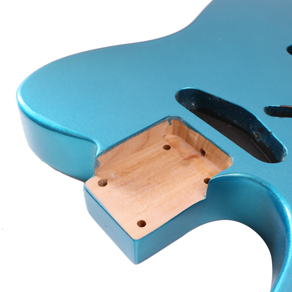 Left-handed American Alder Electric Guitar Body Telecaster SS Lake Placid Blue Color