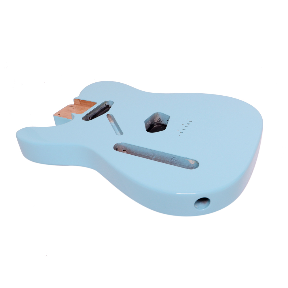 Left-handed American Alder Electric Guitar Body Telecaster SS Sonic Blue Color