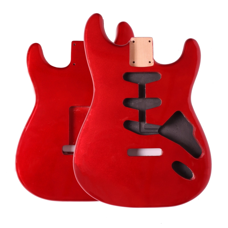 American Alder Electric Guitar Body Stratocaster SSS Candy Apple Red Color