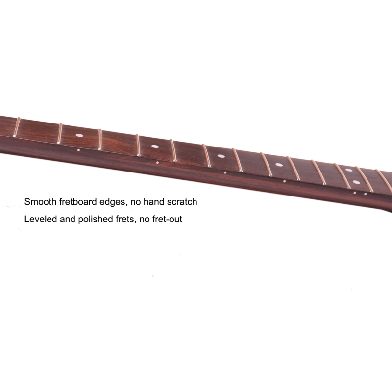 Premium Telecaster Quarter Sawn Black Wenge Guitar Neck Rosewood Fretboard 9.5" Radius 10 mm Holes 22 Frets Satin Finish Master Build