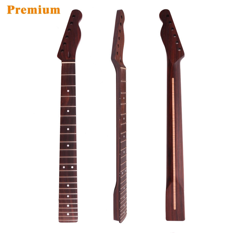 Premium Telecaster Quarter Sawn Black Wenge Guitar Neck Rosewood Fretboard 9.5" Radius 10 mm Holes 22 Frets Satin Finish Master Build