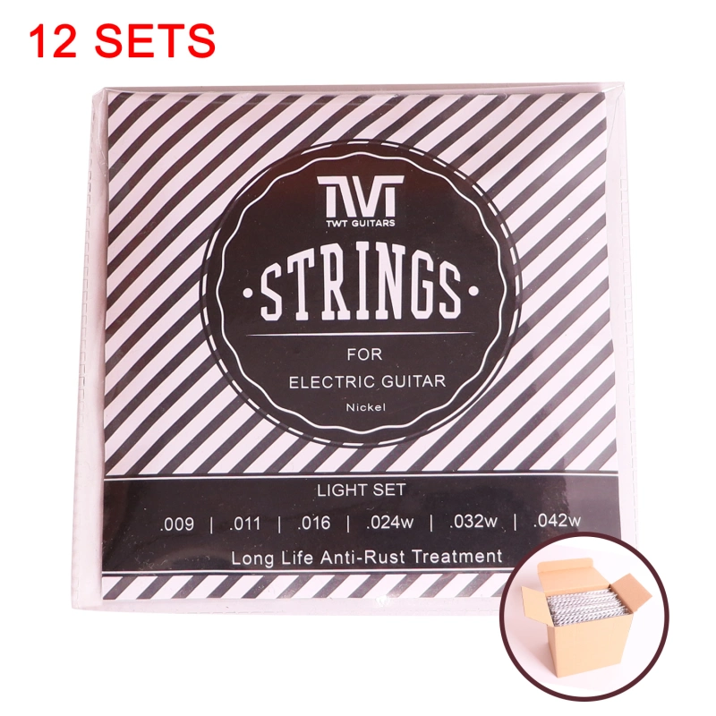 Electric Guitar Strings 9-42 Extra Light Set / 12 Sets Pack