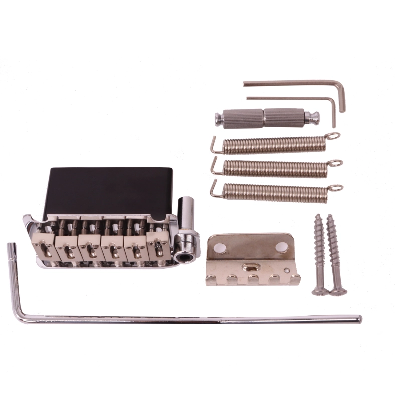 electric guitar Tremolo bridge with full steel block base 2-point type 54mm black alloy