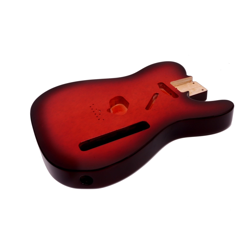Special Wood Veneer Electric Guitar Body Telecaster SS Ash Wood Red