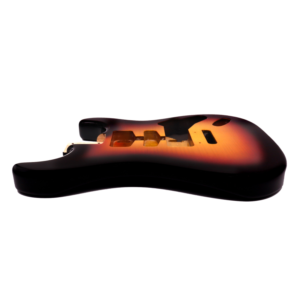 Special Wood Veneer Electric Guitar Body Stratocaster SSS Ash Wood Sunburst