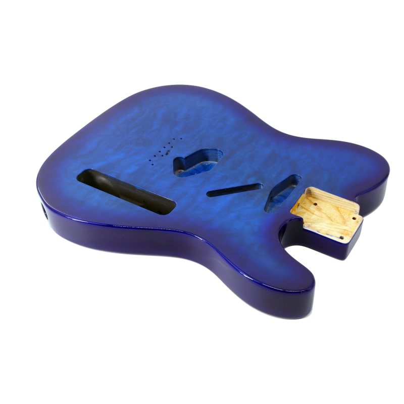 Special Wood Veneer Electric Guitar Body Telecaster SS Ash Wood Blue