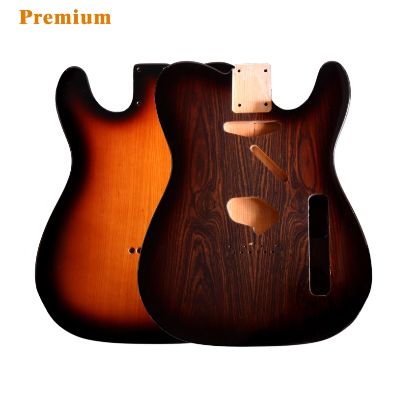 Special Wood Veneer Electric Guitar Body Telecaster SS Ash Wood Sunburst