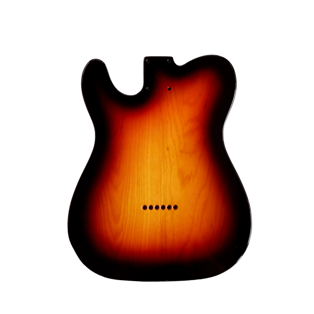 Special Wood Veneer Electric Guitar Body Telecaster SS Ash Wood Sunburst