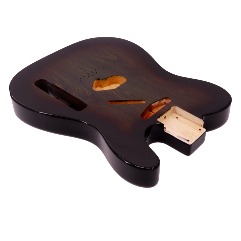 Special Wood Veneer Electric Guitar Body Telecaster SS Ash Wood Brown