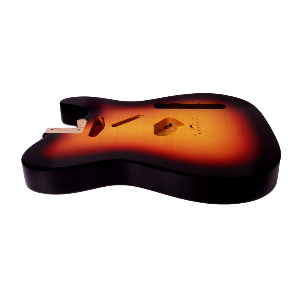 Special Wood Veneer Electric Guitar Body Telecaster SS Ash Wood Sunburst