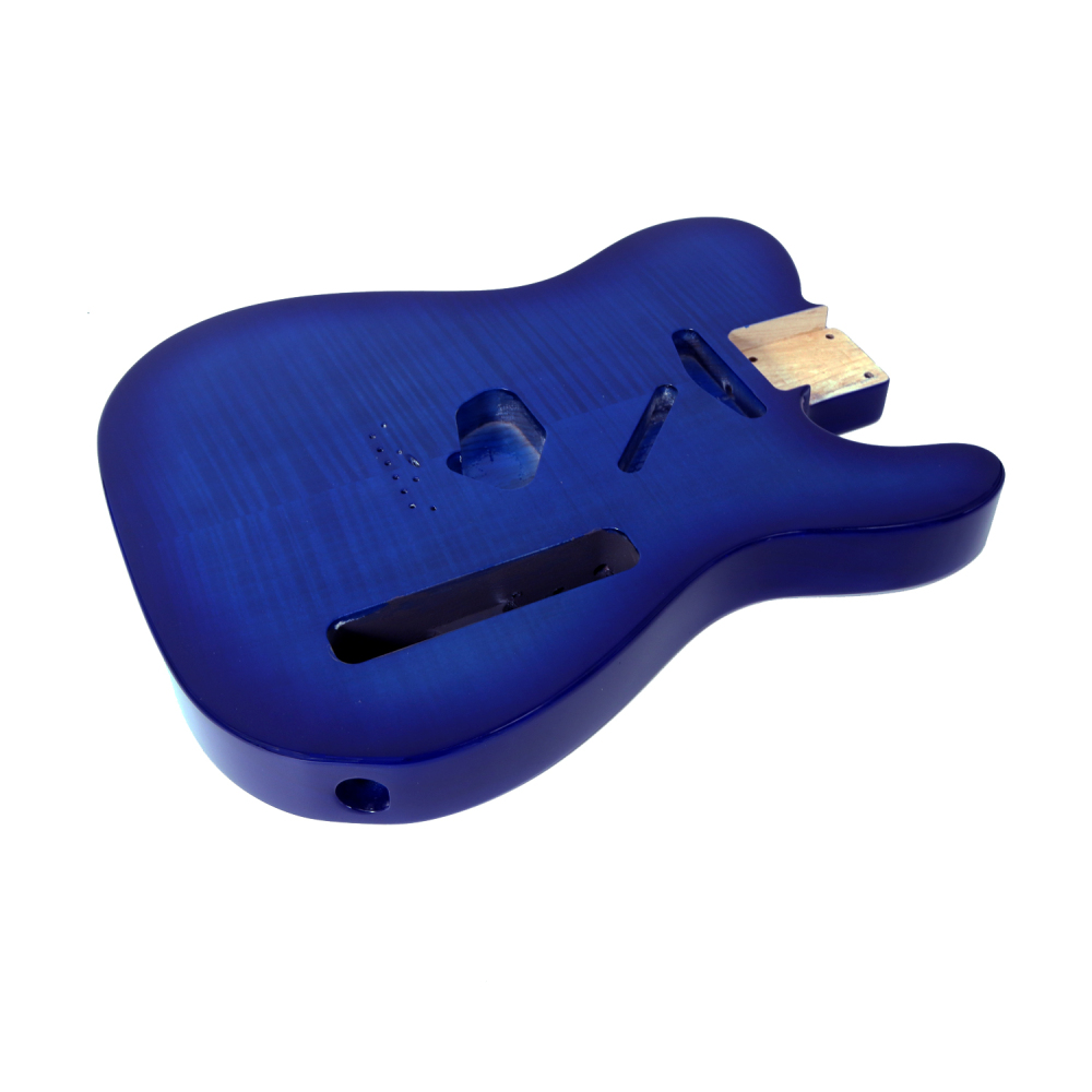 Special Wood Veneer Electric Guitar Body Telecaster SS Ash Wood Blue