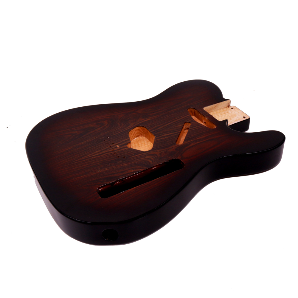 Special Wood Veneer Electric Guitar Body Telecaster SS Ash Wood Sunburst
