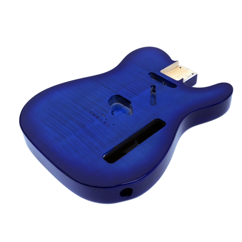 Special Wood Veneer Electric Guitar Body Telecaster SS Ash Wood Blue