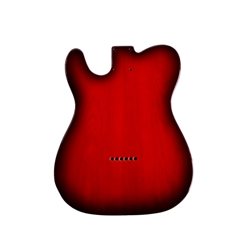 Special Wood Veneer Electric Guitar Body Telecaster SS Ash Wood Red