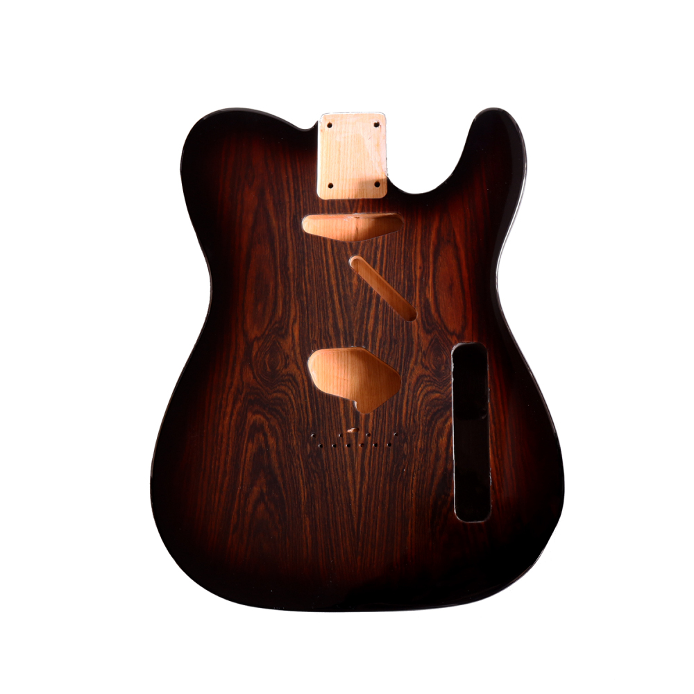 Special Wood Veneer Electric Guitar Body Telecaster SS Ash Wood Sunburst